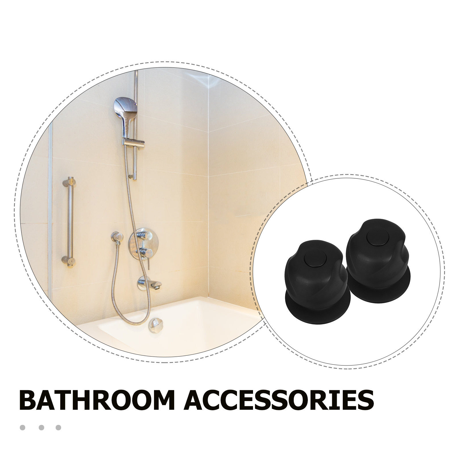 2Pcs Zinc Alloy Shower Faucet  - Hot Tub 评论和价格