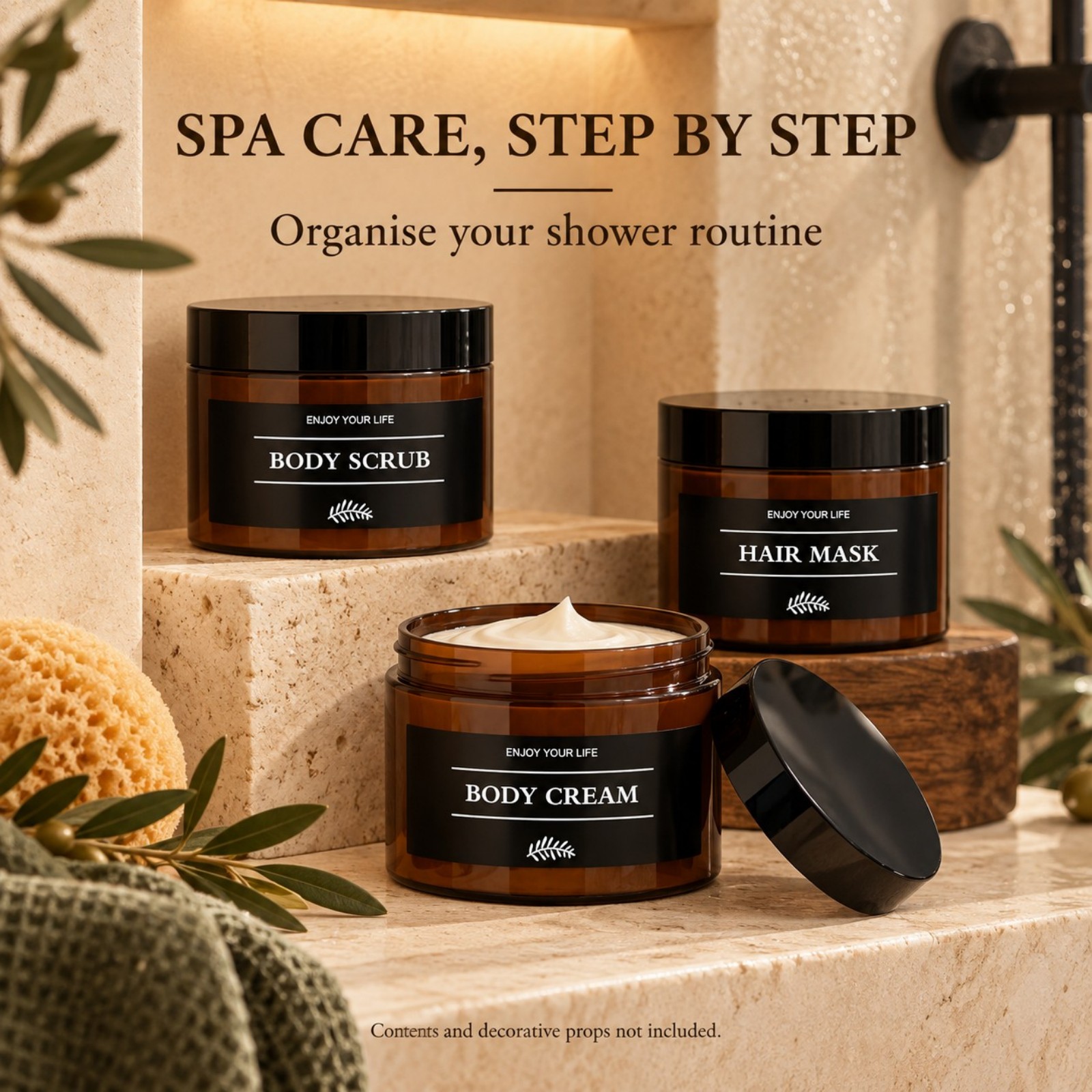 3PCS Bathroom Storage Jars wit - Bath Salts 评论和价格