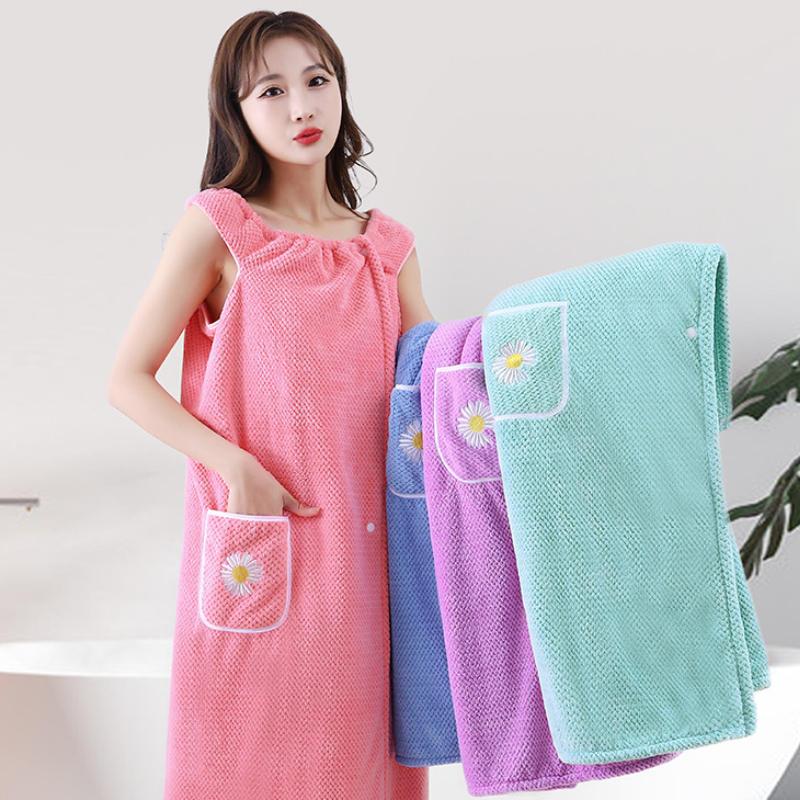 [1Pcs Wearable Bath Towel Dres - Spa Towel 评论和价格