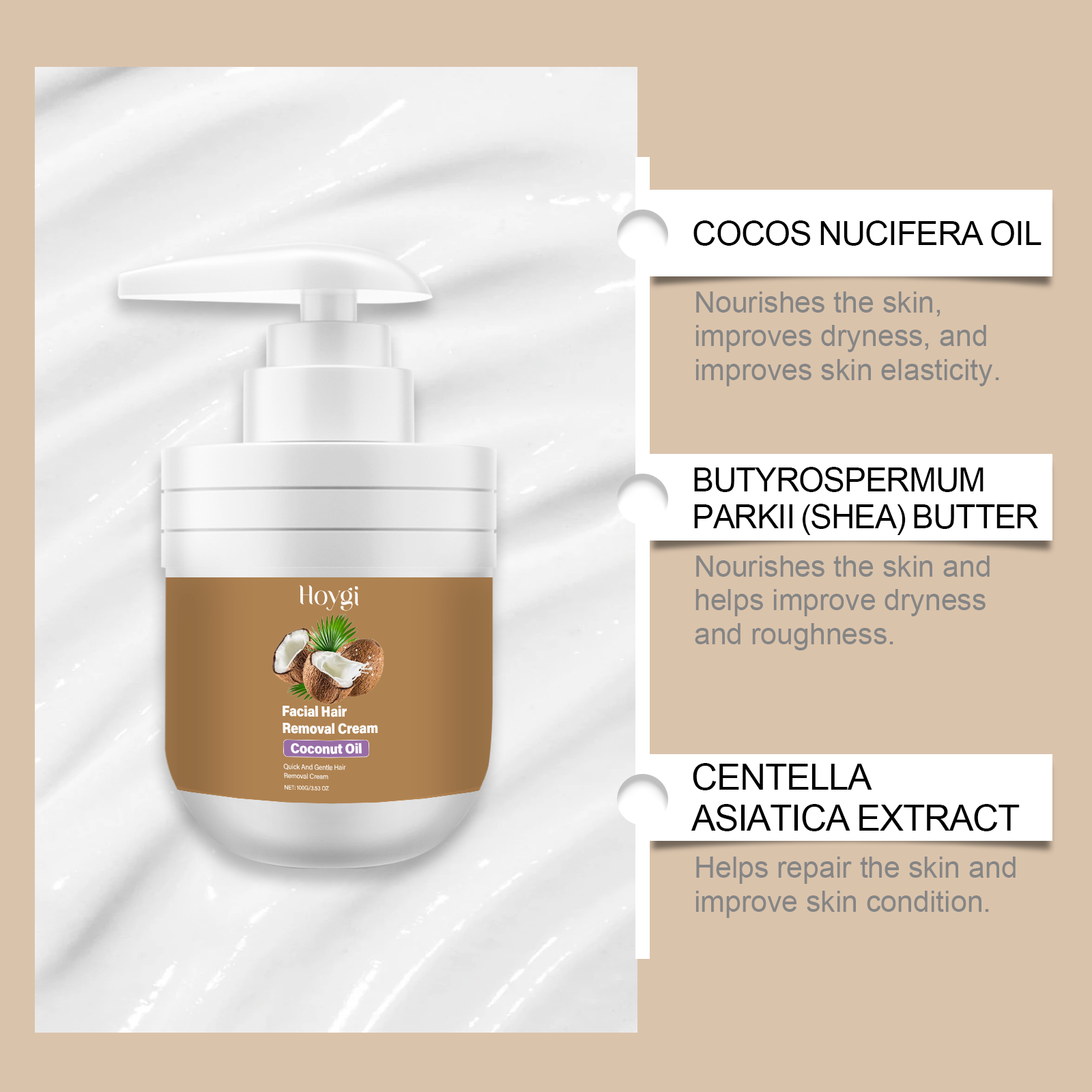 Coconut Hair Removal Cream for - Body Oil 评论和价格