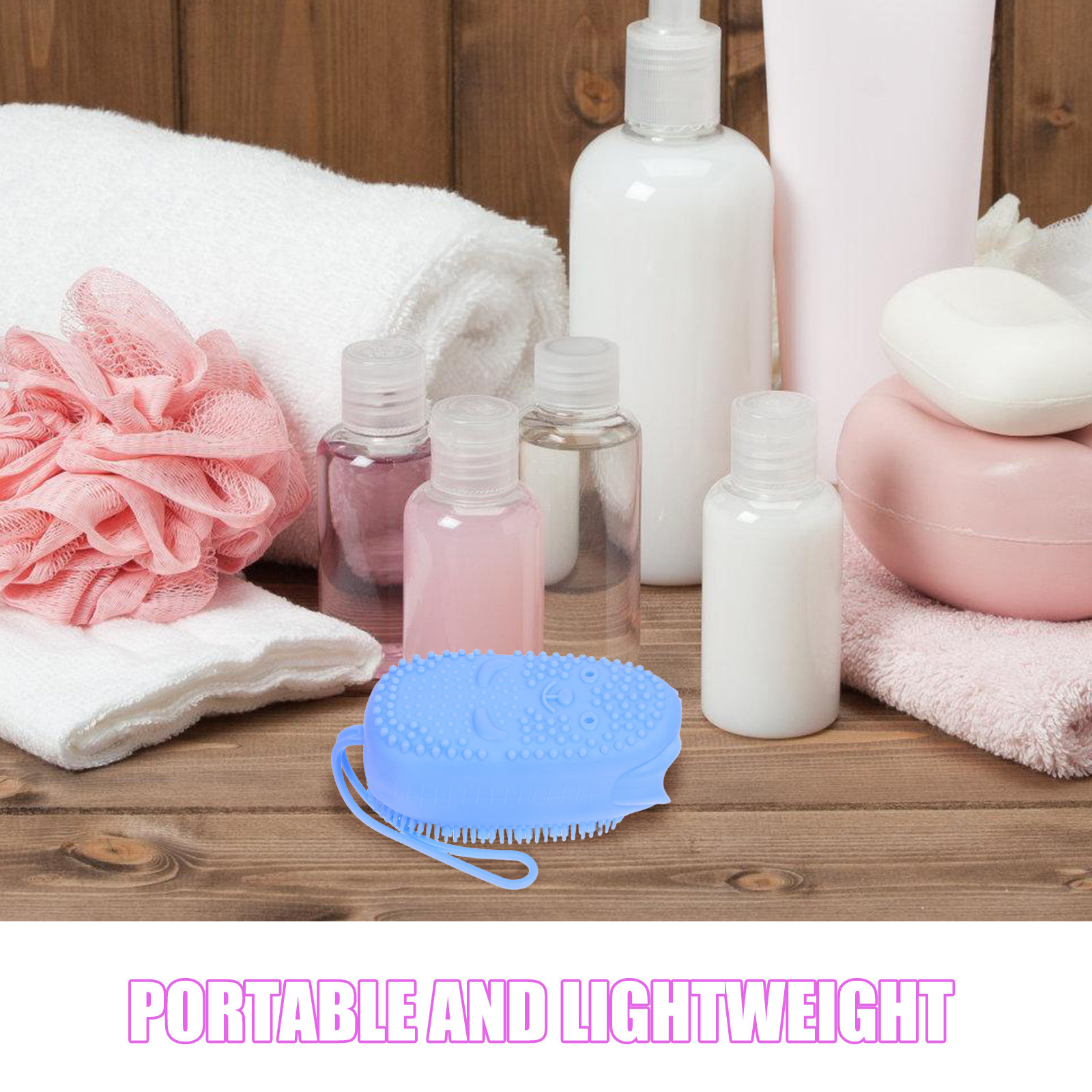 3Pcs Silicone Shower Brush Dua - Body Brush 评论和价格