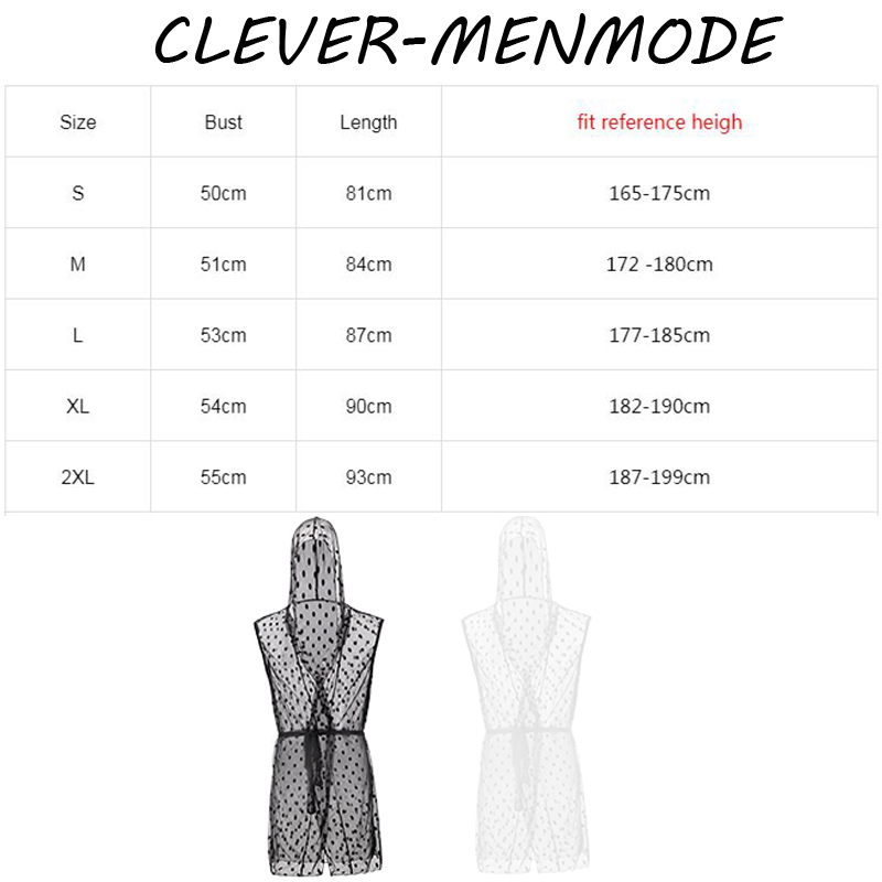Men's Sexy Bathrobe Ultra-Thin - Bathrobe 评论和价格