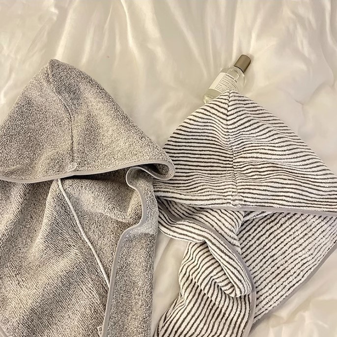 Microfiber Striped Hair Drying - Spa Towel 评论和价格